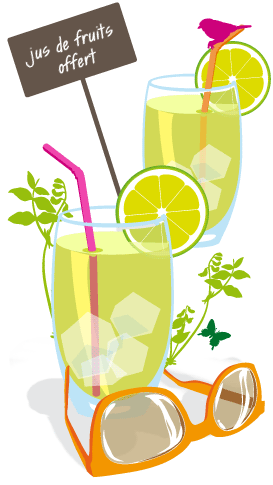 Pour fêter l’arrivée de la Carte Printemps, du 8 au 12 avril : jus de fruits offert