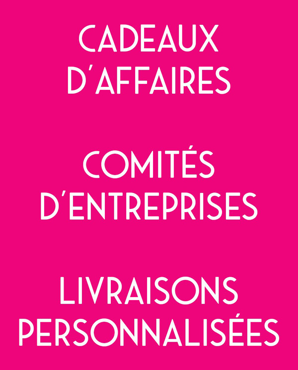 Cadeaux d'affaires, comités d'entreprises, livraisons personnalisées