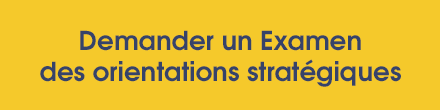 Demander un Examen des orientations strategiques de votre entreprise